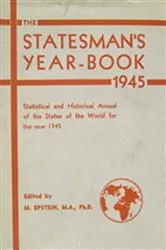 Book cover of The Statesman's Year-Book (82nd ed.) by M. Epstein