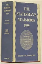 Book cover of The Statesman's Year-Book (96th ed.) by S. Steinberg