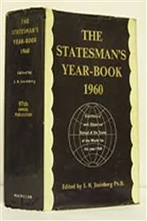 Book cover of The Statesman's Year-Book (97th ed.) by S. Steinberg
