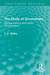 Book cover of The Study of Government by F. F. Ridley