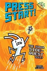 Book cover of The Super Side-Quest Test!: A Branches Book (Press Start! #6) by Thomas Flintham