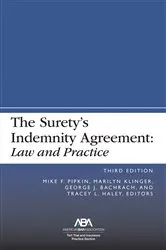 Book cover of The Surety's Indemnity Agreement by Mike F. Pipkin