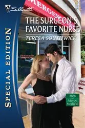 Book cover of The Surgeon's Favorite Nurse by Teresa Southwick