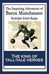 Book cover of The Surprising Adventures of Baron Munchausen by Rudolph Erich Raspe