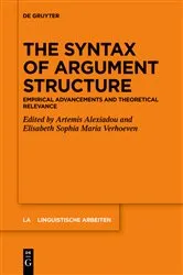 Book cover of The Syntax of Argument Structure by Unknown
