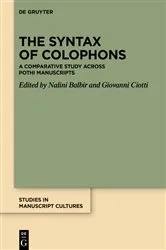 Book cover of The Syntax of Colophons by Nalini Balbir