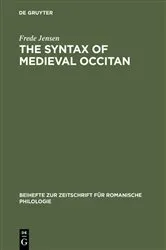 Book cover of The syntax of medieval Occitan by Frede Jensen