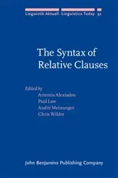 Book cover of The Syntax of Relative Clauses by Artemis Alexiadou
