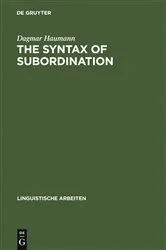 Book cover of The Syntax of Subordination by Dagmar Haumann