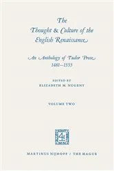 Book cover of The Thought & Culture of the English Renaissance by Elizabeth M. Nugent