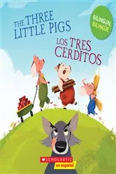 Book cover of The Three Little Pigs / Los tres cerditos (Scholastic Bilingual) by Joana Costa Knufinke