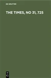Book cover of The Times, No 31, 725 by Friedrich Landmann