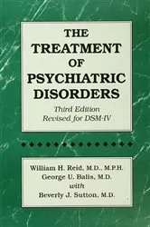 Book cover of The Treatment Of Psychiatric Disorders (3rd ed.) by William H. Reid