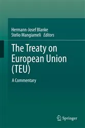 Book cover of The Treaty on European Union (TEU) by Hermann-Josef Blanke