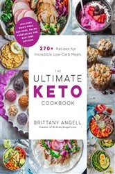 Book cover of The Ultimate Keto Cookbook by Brittany Angell