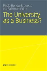 Book cover of The University as a Business by Iris Saliterer