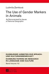 Book cover of The Use of Gender Markers in Animals by Ulrich Ammon