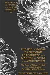 Book cover of The Use of Modal Expression Preference as a Marker of Style and Attribution by Irmengard Rauch