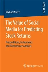 Book cover of The Value of Social Media for Predicting Stock Returns by Michael Nofer