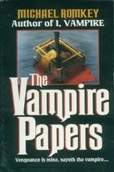 Book cover of The Vampire Papers by Michael Romkey