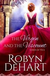 Book cover of The Virgin and the Viscount by Robyn DeHart
