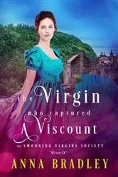 Book cover of The Virgin Who Captured a Viscount by Anna Bradley