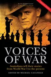 Book cover of The Voices of War by Michael Caulfield