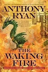 Book cover of The Waking Fire by Anthony Ryan