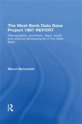 Book cover of The West Bank Data Base 1987 Report by Meron Benvenisti