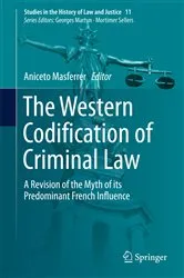Book cover of The Western Codification of Criminal Law by Aniceto Masferrer