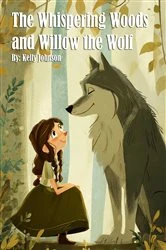 Book cover of The Whispering Woods and Willow the Wolf by Kelly Johnson