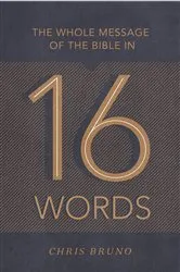 Book cover of The Whole Message of the Bible in 16 Words by Chris Bruno