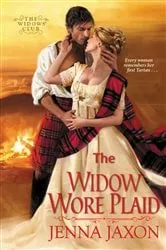Book cover of The Widow Wore Plaid by Jenna Jaxon