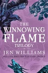 Book cover of The Winnowing Flame Trilogy by Jen Williams