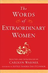 Book cover of The Words of Extraordinary Women by Unknown
