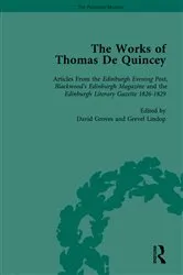 Book cover of The Works of Thomas De Quincey, Part I Vol 6 by Grevel Lindop