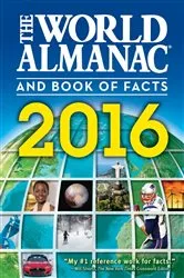 Book cover of The World Almanac and Book of Facts 2016 by Unknown