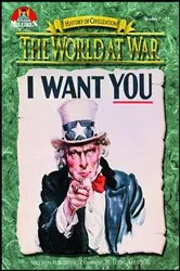Book cover of The World at War by Tim McNeese
