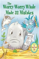 Book cover of The Worry-Worry Whale Made 32 Mistakes by Deborah Diesen