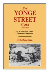 Book cover of The Yonge Street Story, 1793-1860 by F.R. (Hamish) Berchem