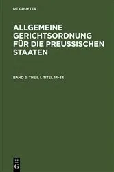 Book cover of Theil I. Titel 14–34 by Unknown