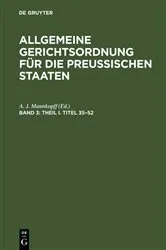 Book cover of Theil I. Titel 35–52 by Unknown