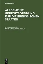 Book cover of Theil II und Theil III by A. J. Mannkopff