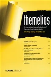 Book cover of Themelios, Volume 36, Issue 3 by D. A. Carson