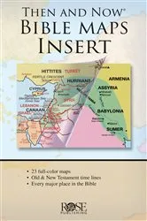 Book cover of Then and Now Bible Maps Insert by Unknown