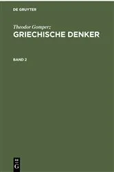 Book cover of Theodor Gomperz: Griechische Denker. Band 2 (4th ed.) by Theodor Gomperz