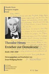 Book cover of Theodor Heuss, Erzieher zur Demokratie by Ernst Wolfgang Becker