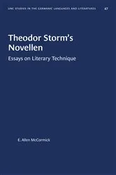 Book cover of Theodor Storm’s Novellen by E. Allen McCormick
