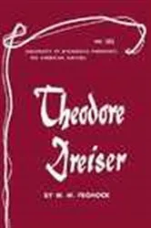 Book cover of Theodore Dreiser - American Writers 102 by W.M. Frohock