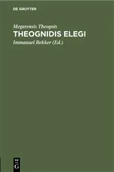 Book cover of Theognidis elegi (2nd ed.) by Megarensis Theognis